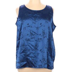 Blue Satin Tank